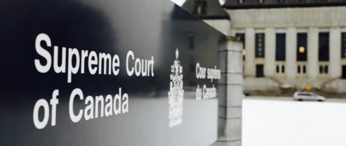 Supreme Court of Canada sign