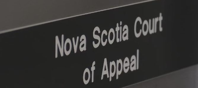 Nova Scotia Court of Appeal sign